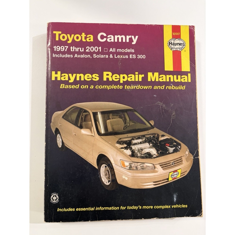 Haynes Repair Manual Toyota Camry 1997-2001 Avalon Solara Lexus ES300 92007